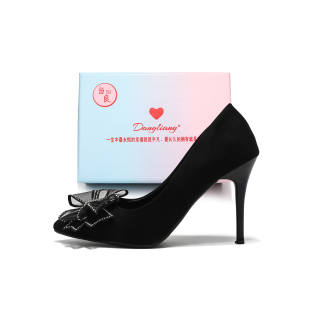 DANGLIANG Slim Heel High Heels Women's Black