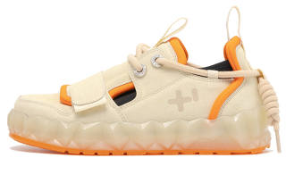 OTZSHOES Cow Split Leather Stylish Skateboarding Shoes Unisex Beige Yellow