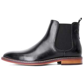 Desai Top Grain Cow Leather Short Chelsea Boots Men's