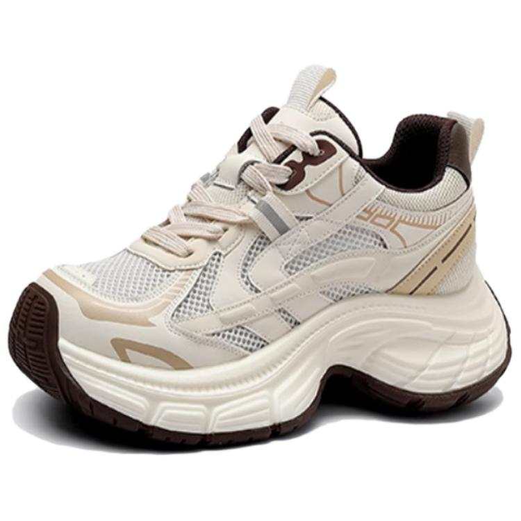JESSICA SOPHIA Mesh Breathable Height Increasing Breathable Height Increasing Low top Chunky Sneakers Women's