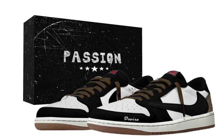 Jordan Travis Scott x Jordan Air Jordan 1 Cashier Hook Box Abrasion Resistant Breathable Abrasion Resistant Breathable Low top