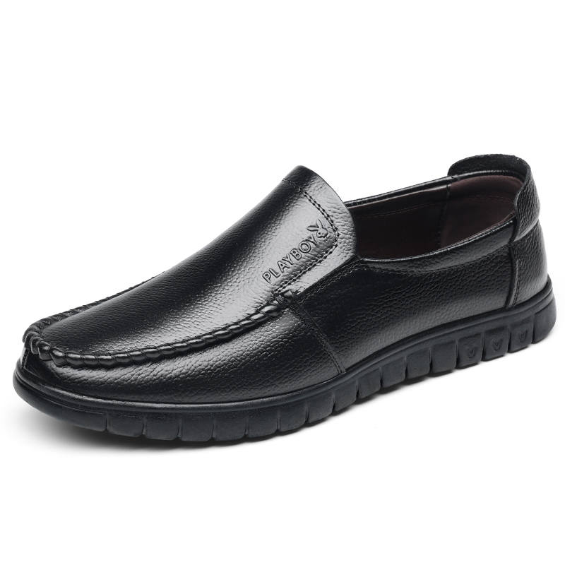 Playboy Casual Leather Shoes Men's Low Top
