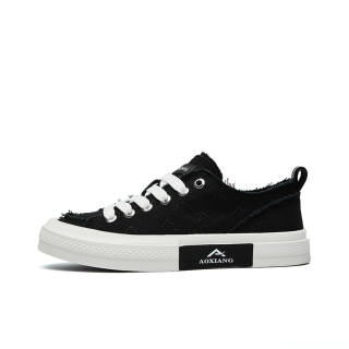 AOXIANG Low top Canvas Shoes Unisex Black