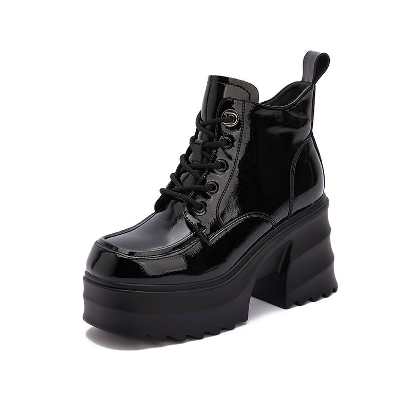 MILANLIANGE Short Combat Boots 9cm Women's