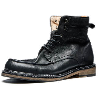 MANSA Horse Leather Short Combat Boots Unisex