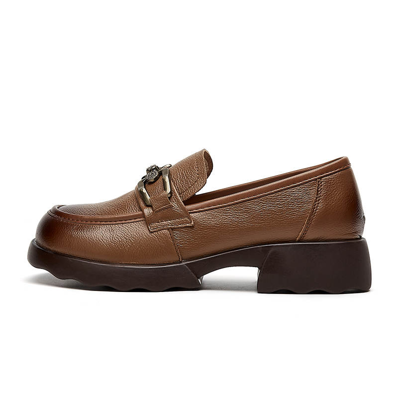 Rich Birds Top Grain Cow Leather Loafers Women's