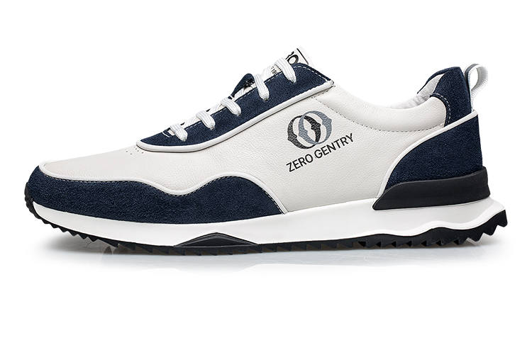 ZRO Casual Shoes Men's Low Top White Gray/White Blue