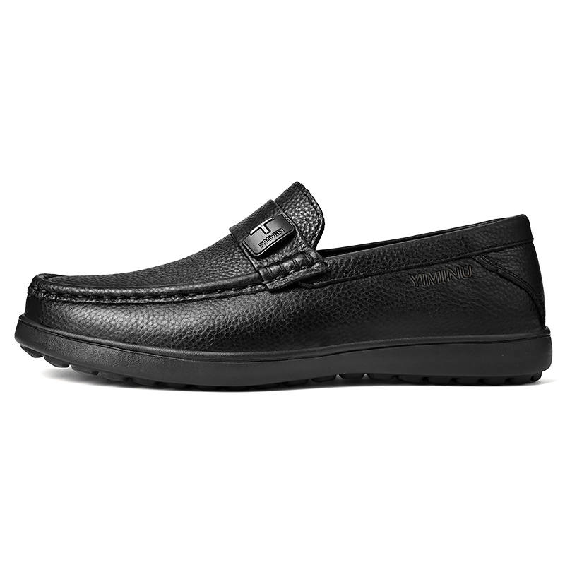 YIMINU Men's Casual Shoes Men's Low Top Black