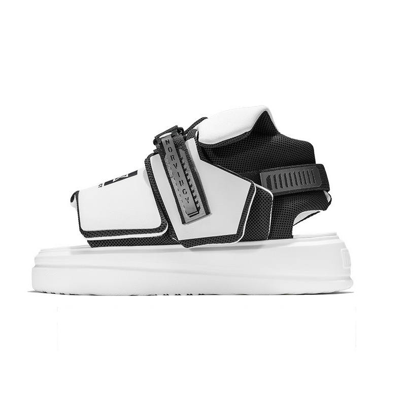 NORVINCY Street Seaside Sports Hook and Loop Mid Top Beach Sandals Unisex