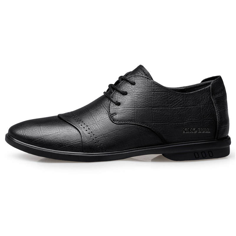 XIMO BULL Dress Shoes Men's Low Top Black