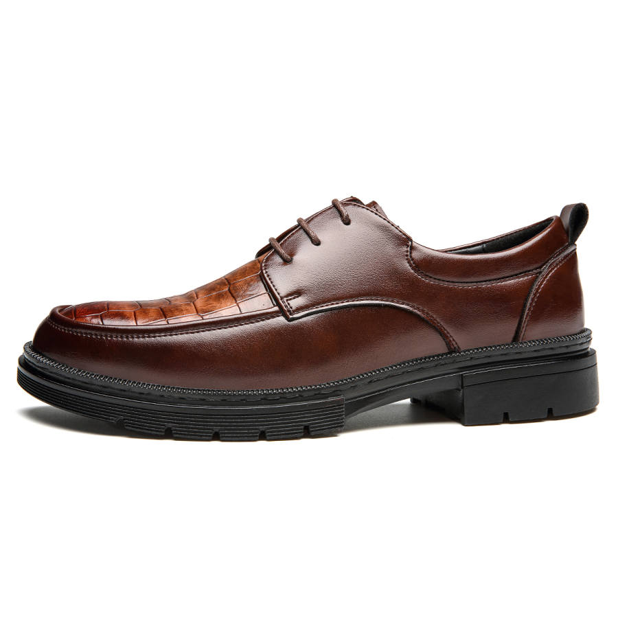 CHINT CHINT Casual Leather Shoes Men's Low Top Black