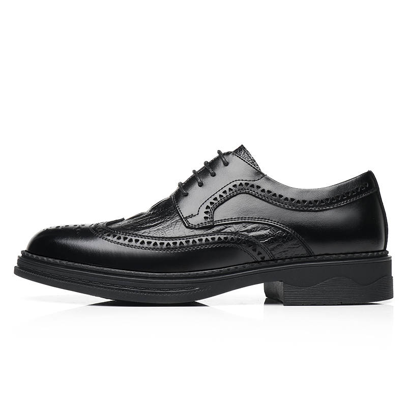 Shanpijiang Dress Shoes Men's Low Top Black/Brown