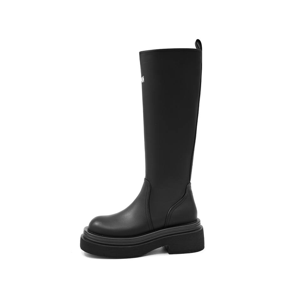 EBLAN EBLAN Leather Knee high Boots Women's Black