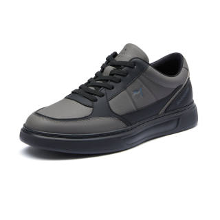 SEVEN Synthetic Leather, Cow Leather Abrasion Resistant Low top Casual Shoes Men's Black