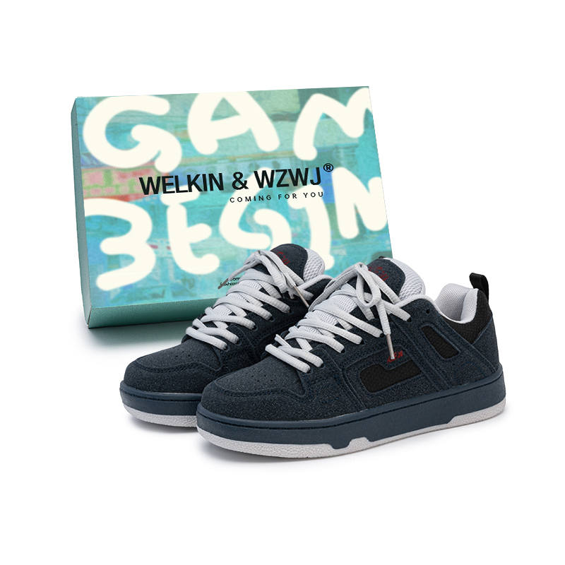 WELKIN&WZWJ Puffy Shoes Low top Skateboard Shoes Unisex