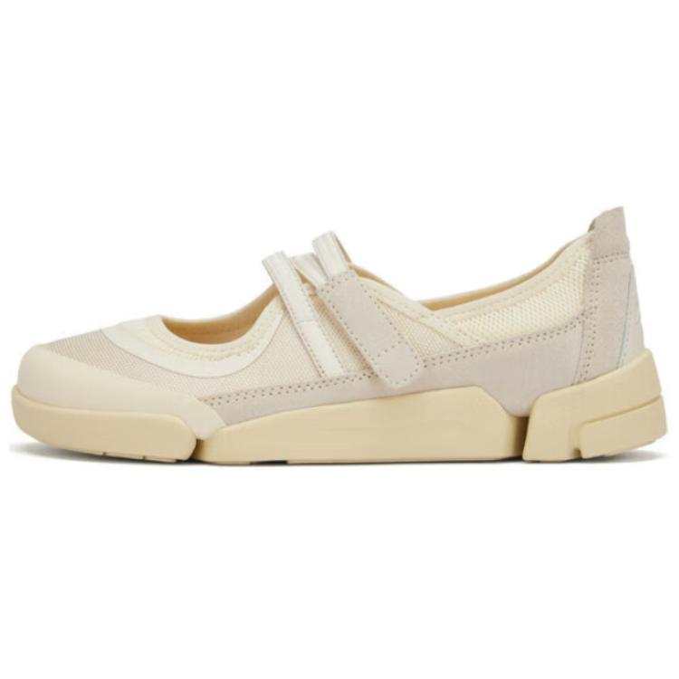 Clarks Three Petal Shoe 2.0 Collection Mary Jane Shoes Women's White