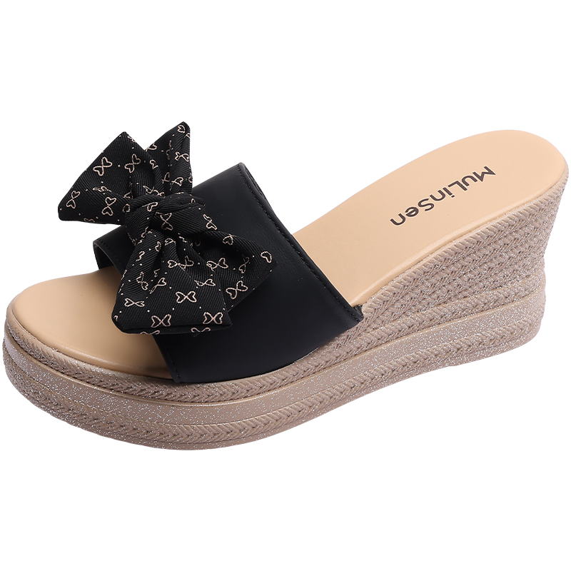 Mulinsen Stitching Abrasion Resistant Slide Slippers Women's