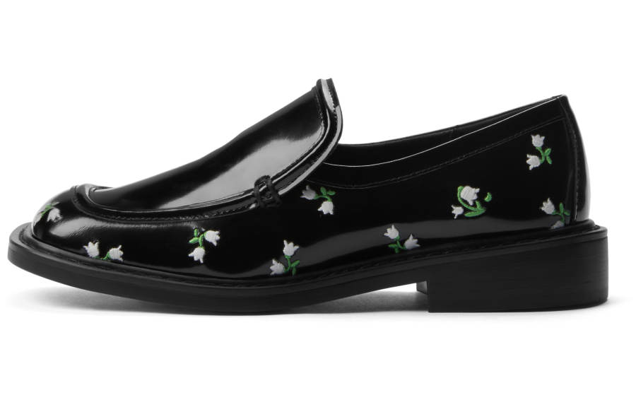 CHARLES&KEITH Loafers Women's Low Top Multi Black/Beige