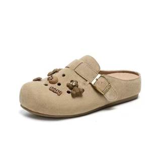 Mr.shang Cute Pet Design Odor Resistant Closed Toe Slippers Women's