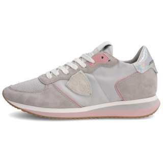 PHILIPPE MODEL Trp Slip Resistant Abrasion Resistant Low top Casual Shoes Women's Gray Pink