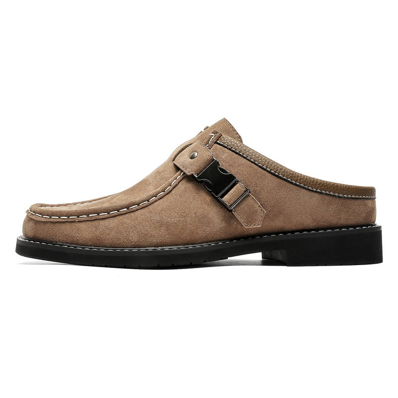 KACHILANG Rubber Sole Stitching Slip Resistant Slip Resistant Closed Toe Slippers Men's