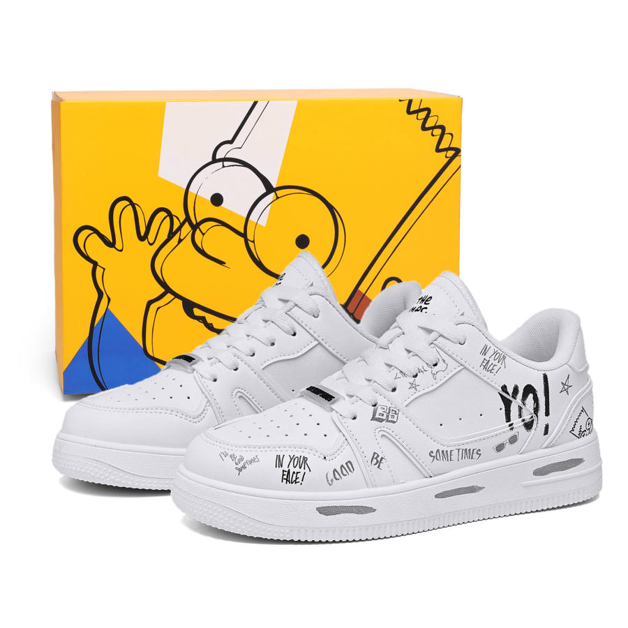 The Simpsons Cushioning Height Increasing Skateboard Shoes Unisex