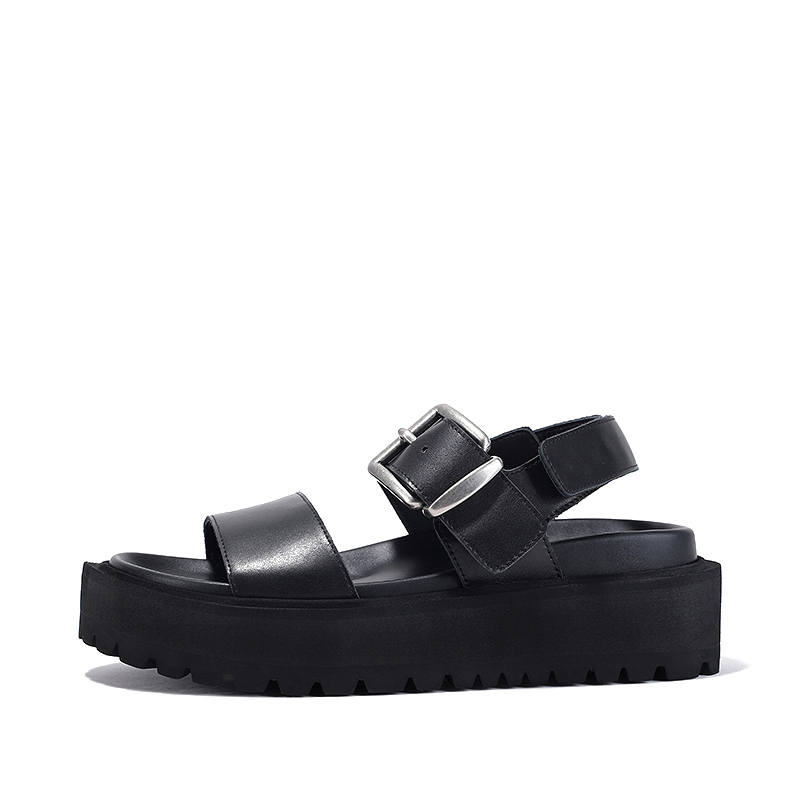 BELLALILY Cow Leather Beach Sandals Women's