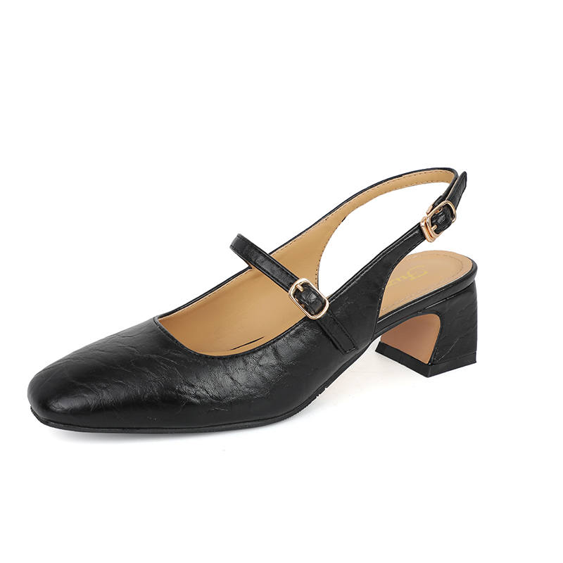 TATAYA Microfiber Leather Chunky Heel High Heels Women's