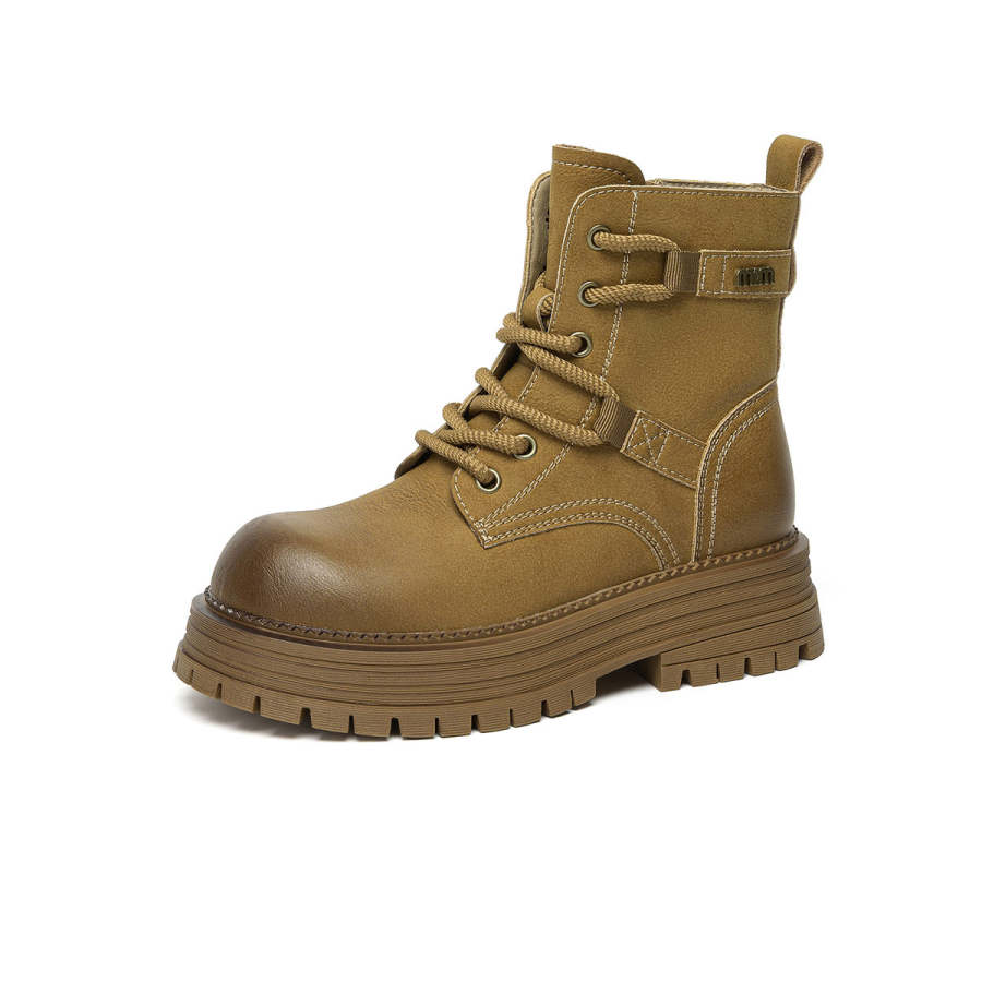 GEMEIQ Synthetic Leather 13.5cm Combat Boots Women's