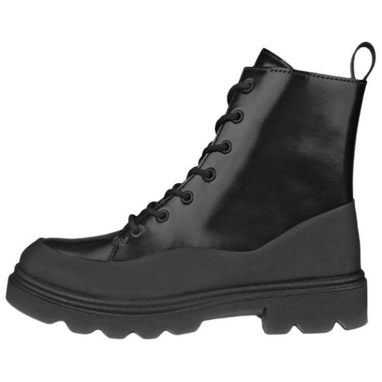 Ecco Natacha Ramsay Levi X Ecco Grainer Short Combat Boots Women's Black