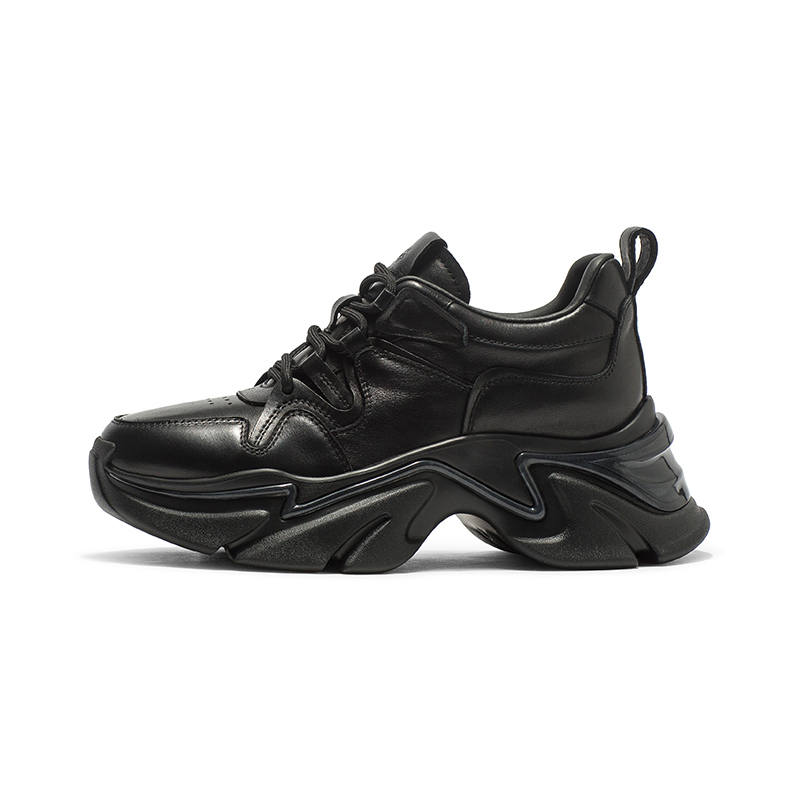 Coup De Foudre Cow Leather Slip Resistant Slip Resistant Mid top Chunky Sneakers Women's