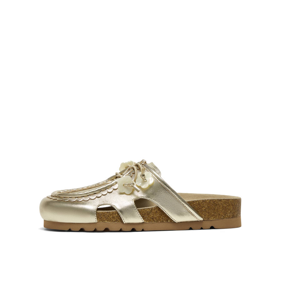 Joypeace Abrasion Resistant Abrasion Resistant Closed Toe Slippers Women's Gold