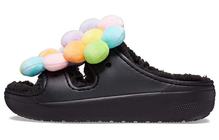 Crocs Crocs Classic Cozy Daisy Clogs 'Black Multi' Women's