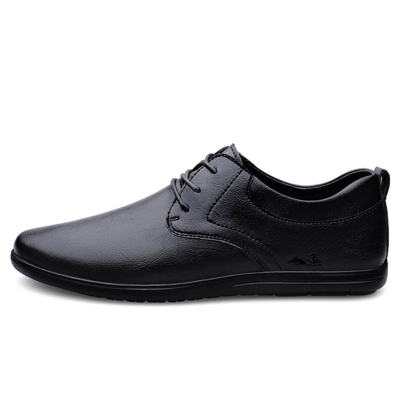 YINGLUNQISHI Cow Split Leather Men's Casual Shoes Men's