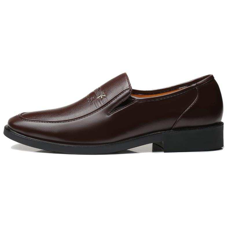 CAOZE Dress Shoes Men's Low Top Black Brown