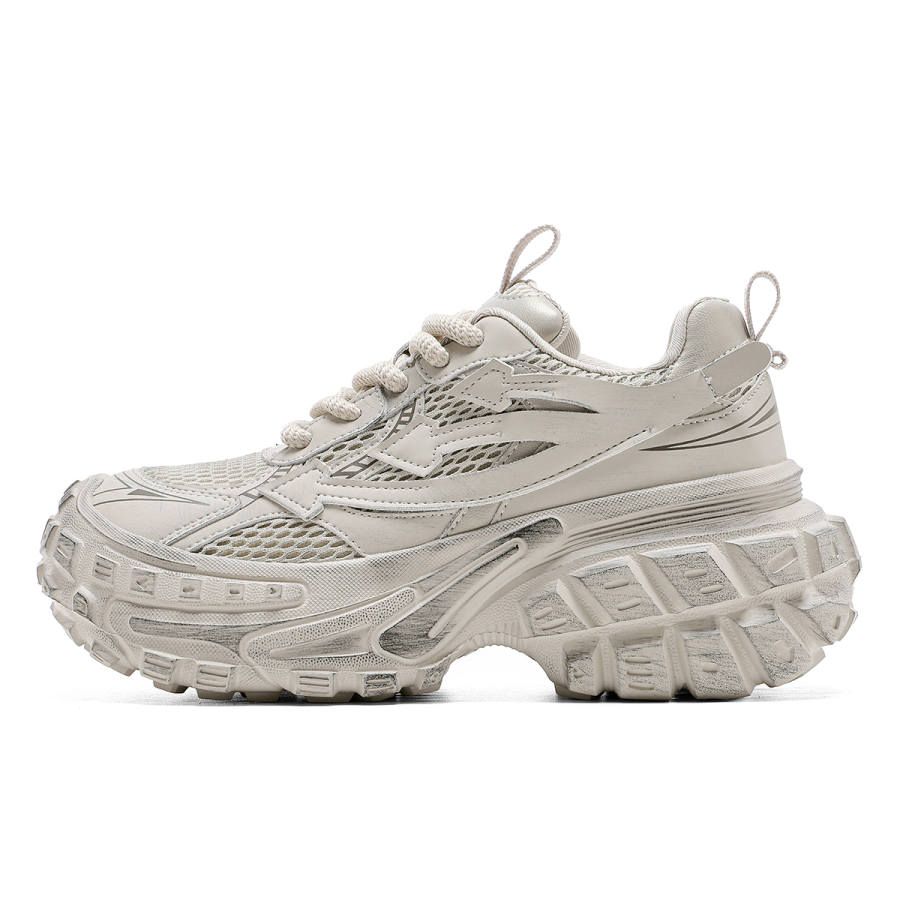 C°BANNER Fabric Low top Chunky Sneakers Women's Beige