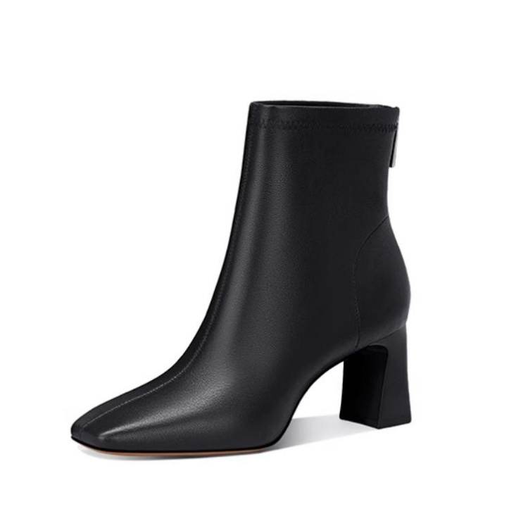 JESSICA SOPHIA Sheepskin Ankle Boots 6CM Women's