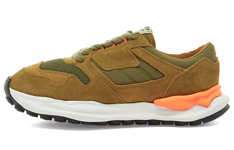 MIHARA YASUHIRO Nigel Cabourn x MIHARA YASUHIRO Textile, Leather Low top Casual Shoes Men's Khaki