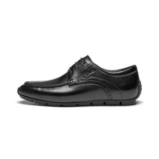 J.BENATO Cow Leather Casual Shoes Men's Black