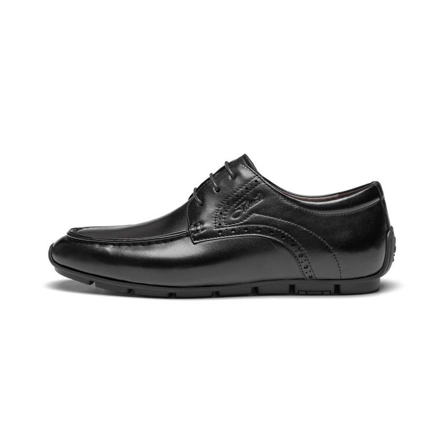 J.BENATO Cow Leather Casual Shoes Men's Black