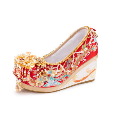 WUXIUYUAN Casual Shoes Women's Red