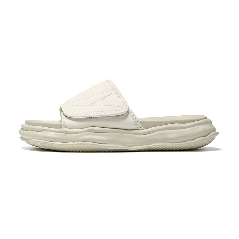 XIAOTOULANG Quiet Abrasion Resistant Slide Slippers Men's White