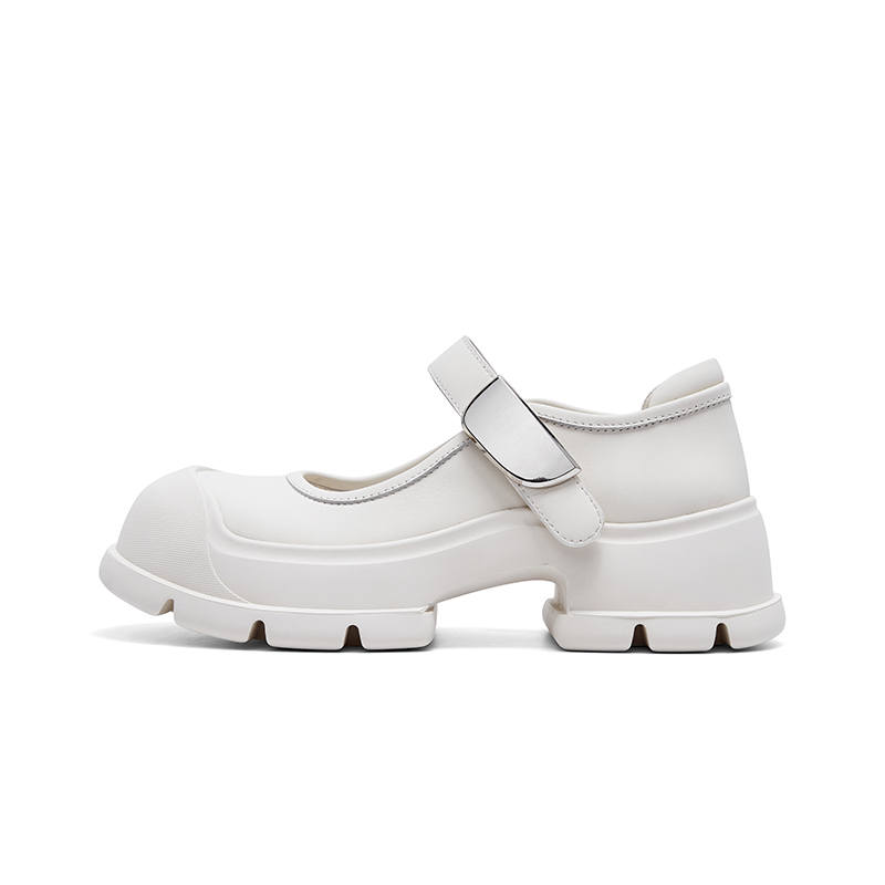 CHERYKALLY Mary Jane Shoes Women's Black/Beige/White