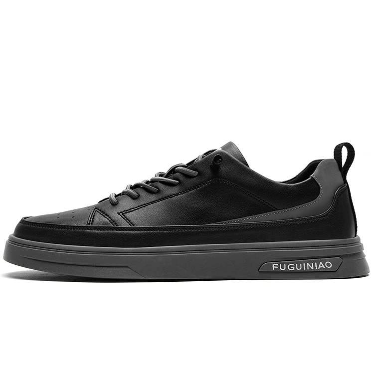 Rich Birds Synthetic Leather Low top Skateboard Shoes Men's Black