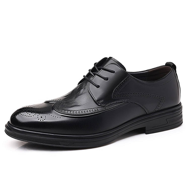 GZZ Dress Shoes Men's Low Top Black/Brown
