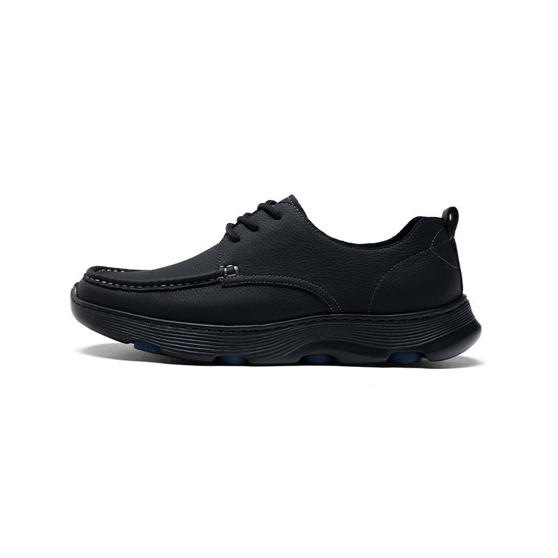 HARSON HARSON Casual Leather Shoes Men's Low Top Black