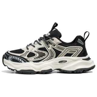 FOMOCE Chunky Sneakers Men's Low Top Black