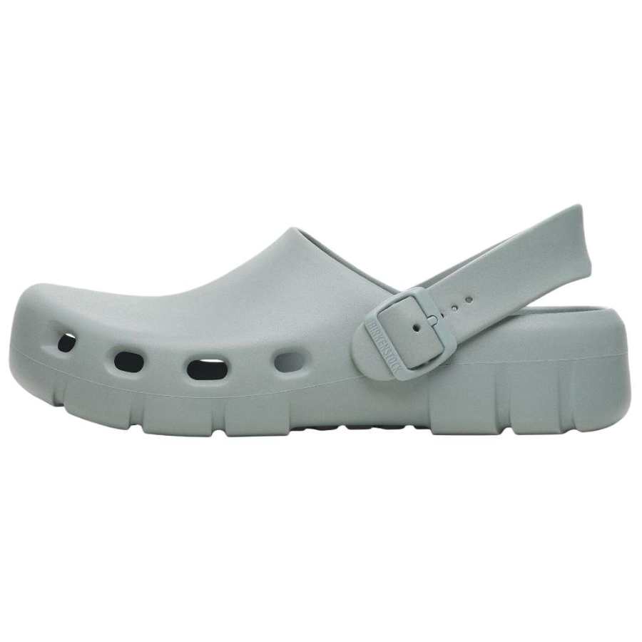 Birkenstock Birki Flow EVA Clogs Unisex Gray Green Regular Loose Fit