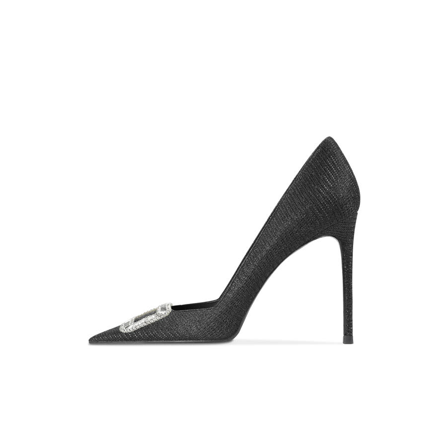 CHUYANG Slim Heel High Heels Women's Starlight Black