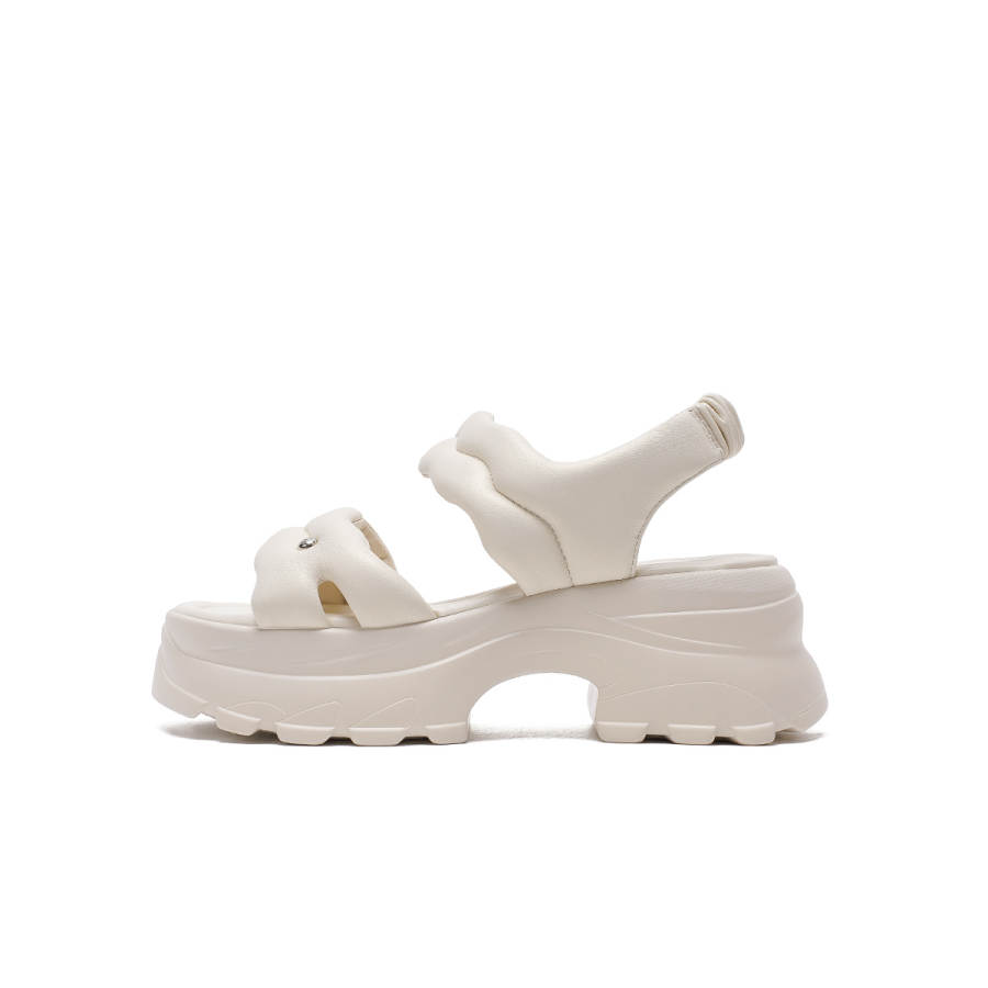 HARSON HARSON Sheepskin One Strap Sandals Women's